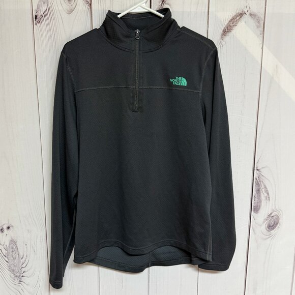 The North Face Men’s FlashDry 1/4-Zip Pullover M Dark Gray EUC - Picture 1 of 10